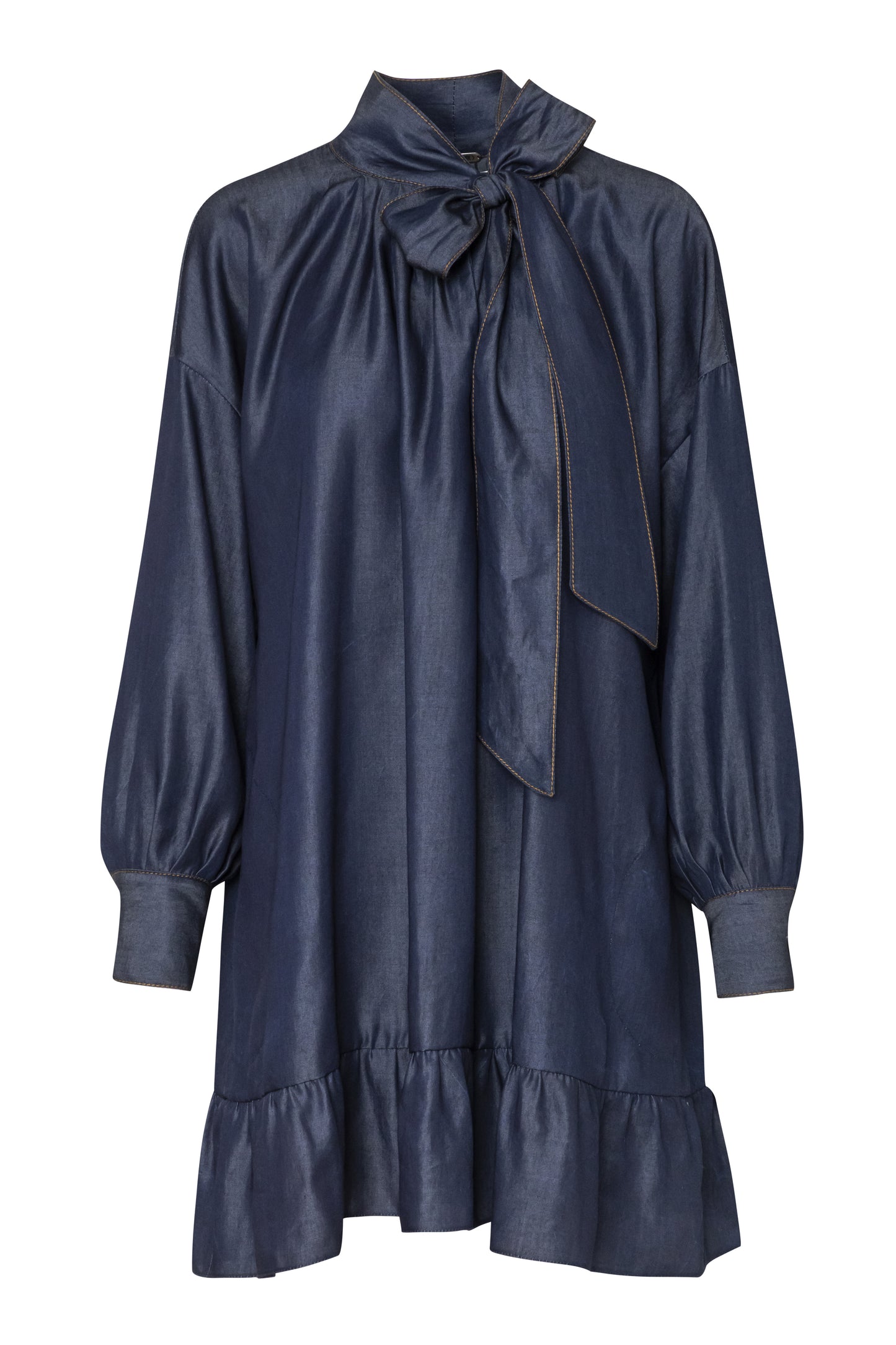 Scarf Neckline Tunic Dress