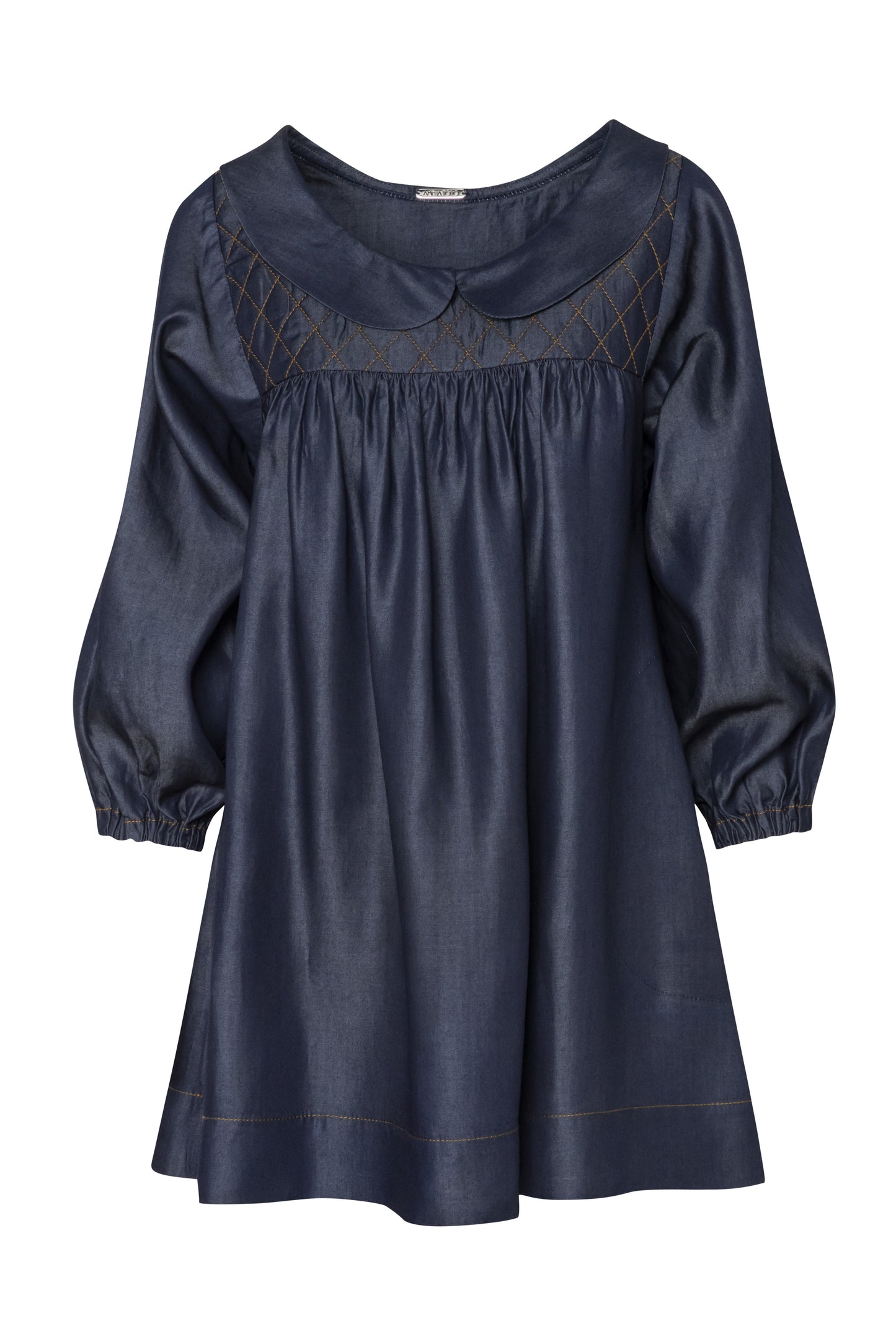 Minivestido con escote redondo