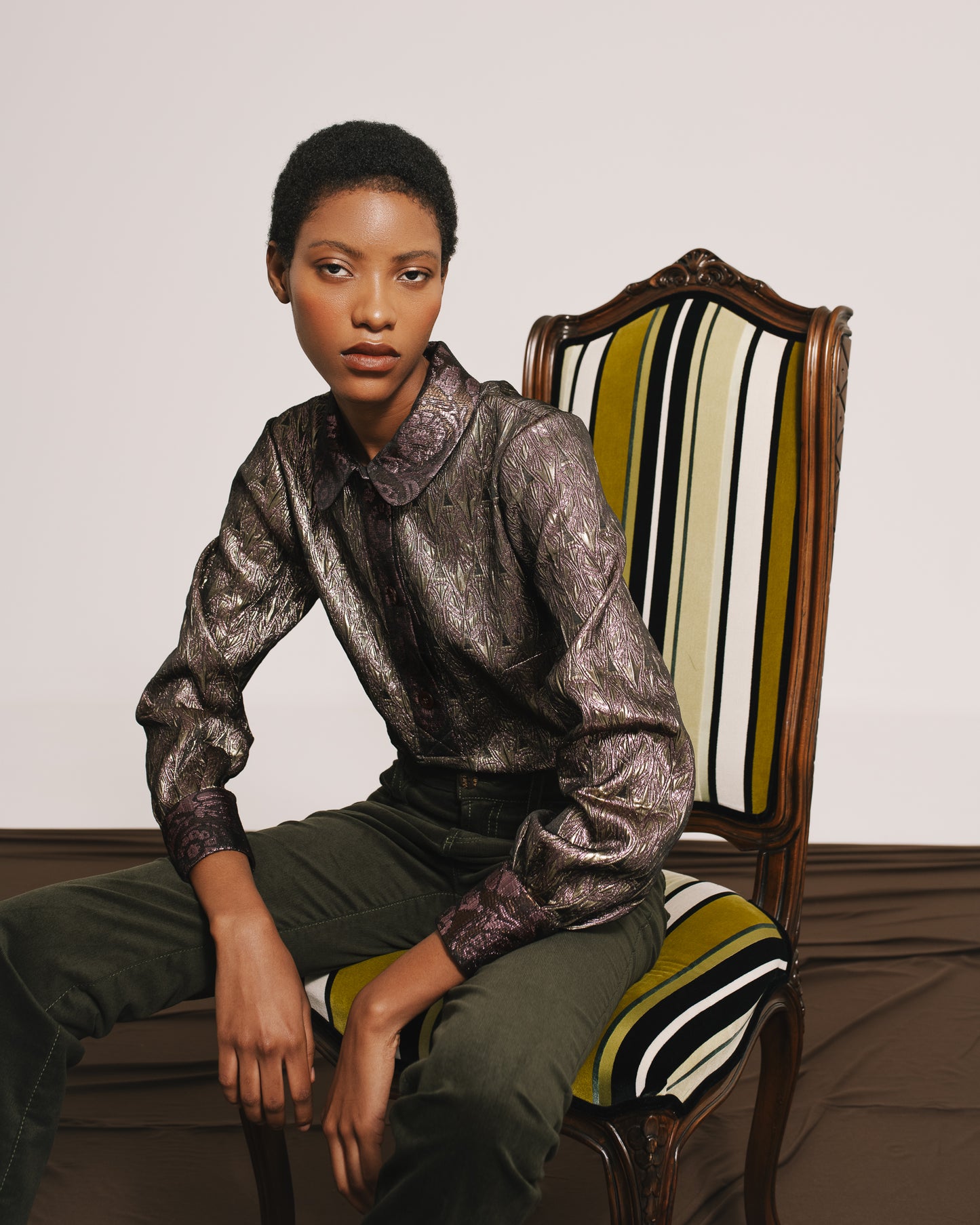 Corduroy Fitted Trousers