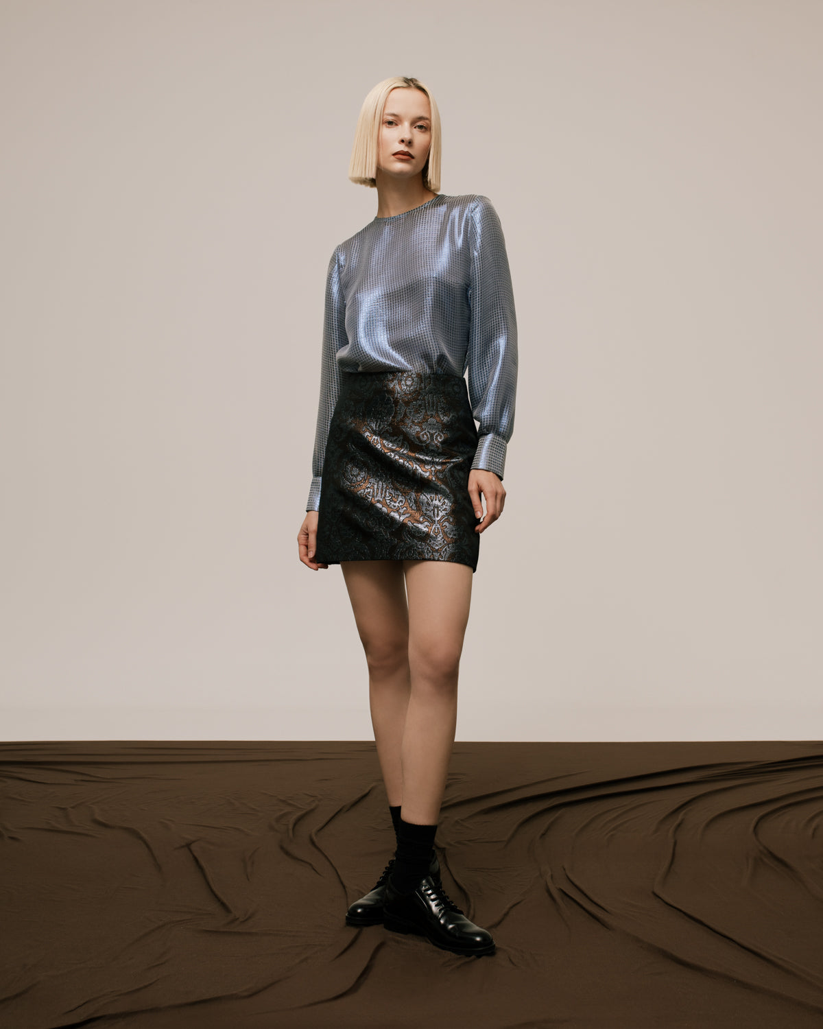Brocade Mini Skirt