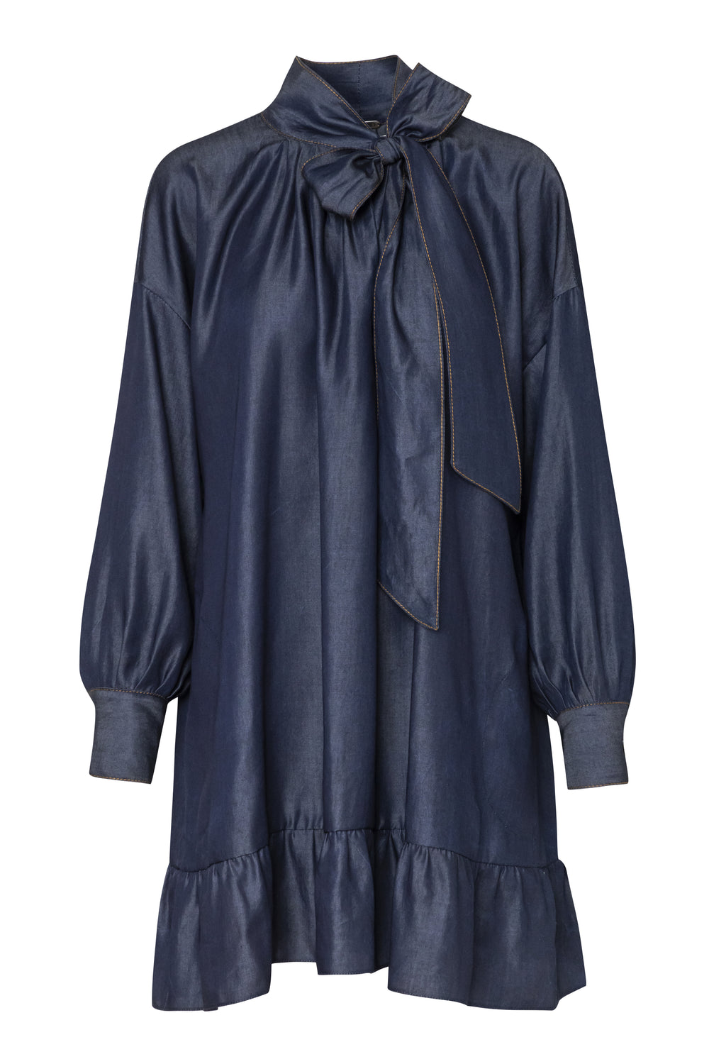 Scarf Neckline Tunic Dress