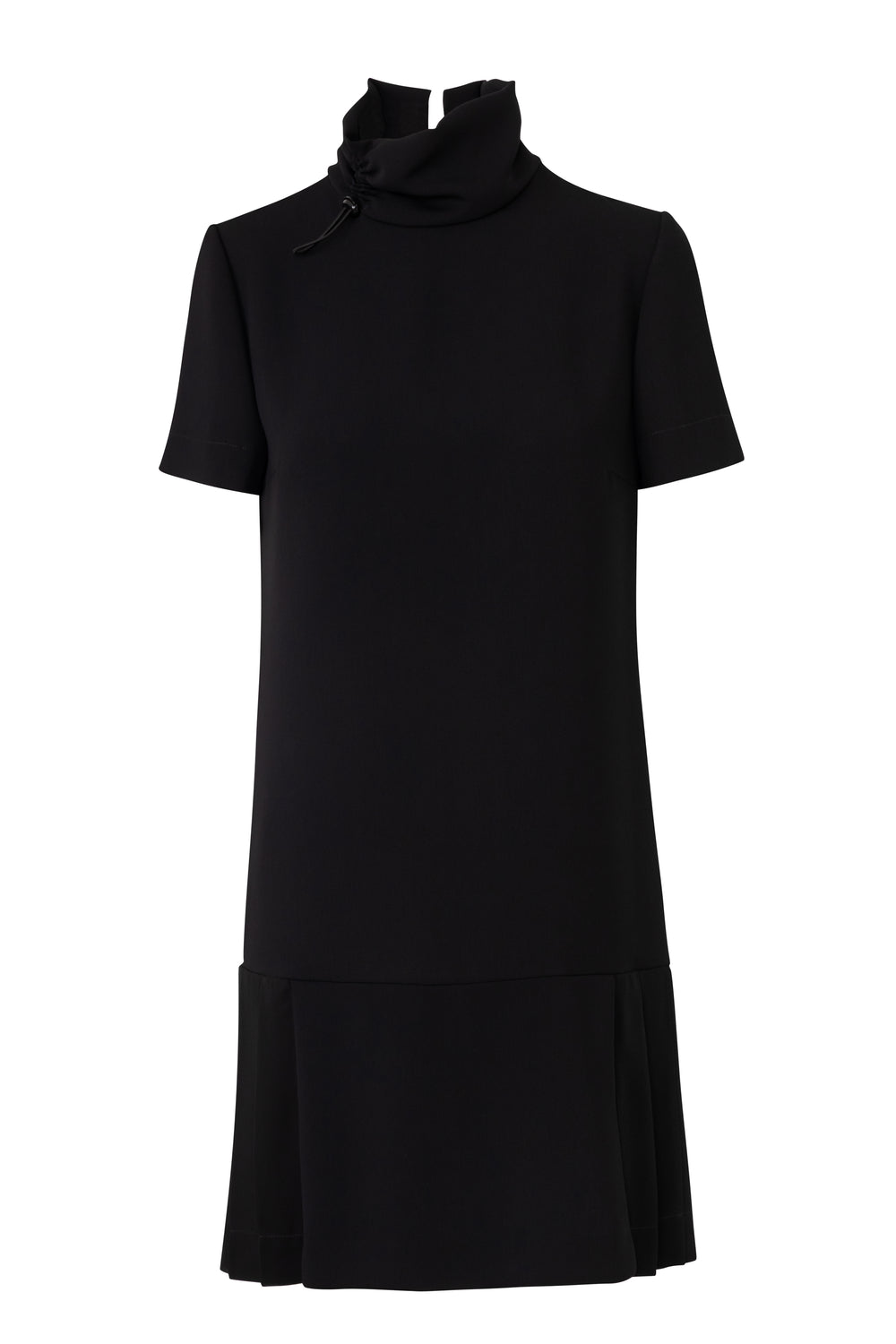 Short sleeve Pleated Mini Dress