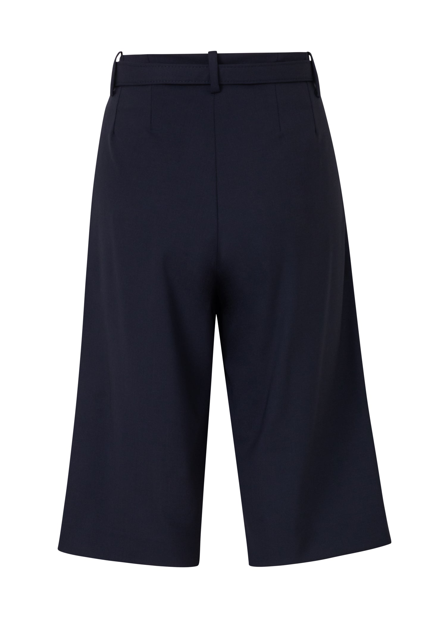 Pleated Wool Bermuda Shorts – Loose Fit
