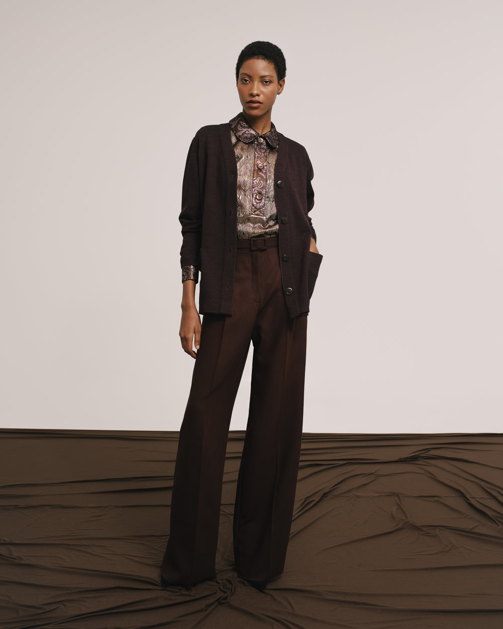 Pleated Wool Trousers