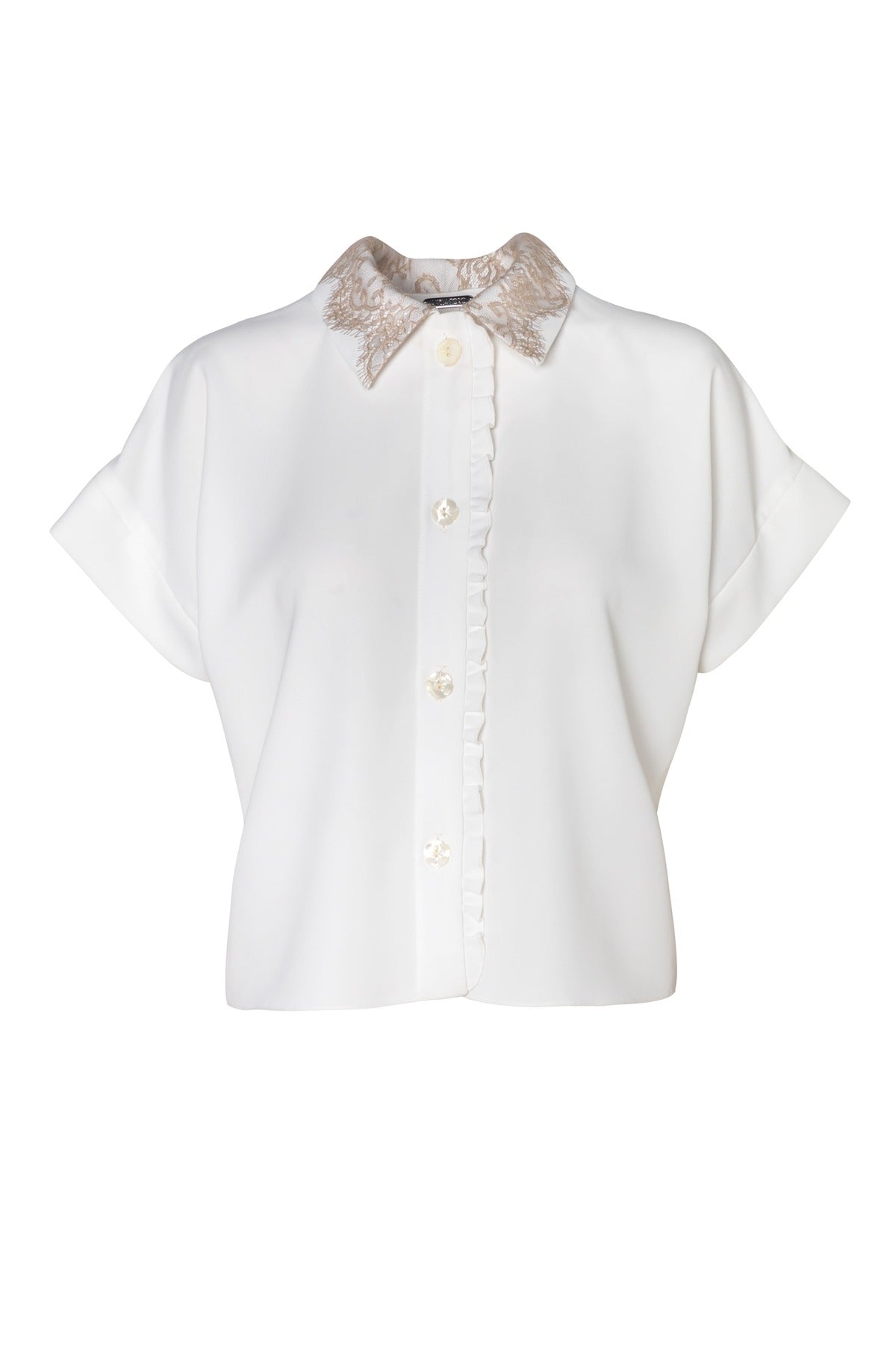 Boxy Fit Blouse White Product Image
