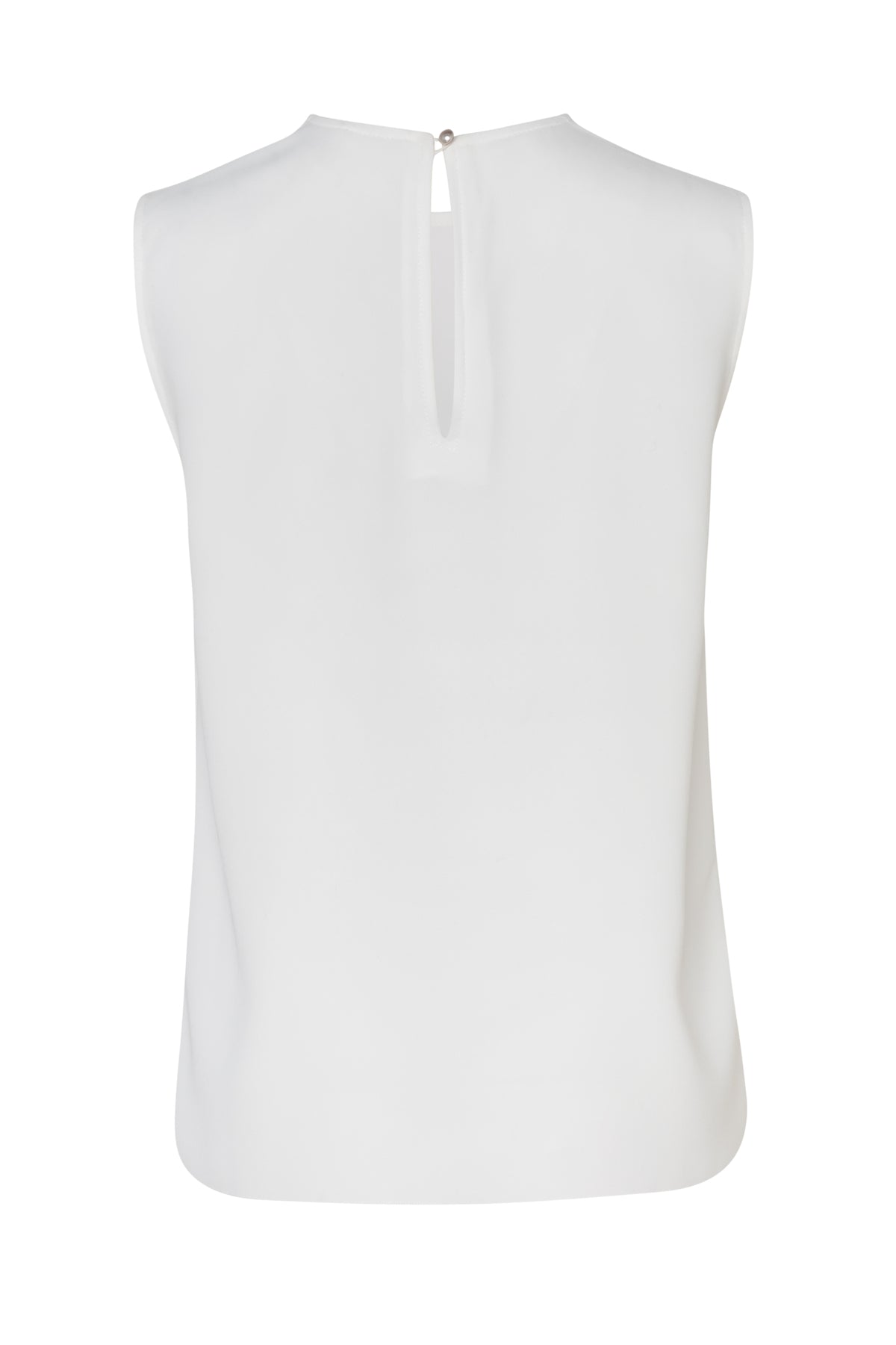 Sleeveless Tank Top White Back