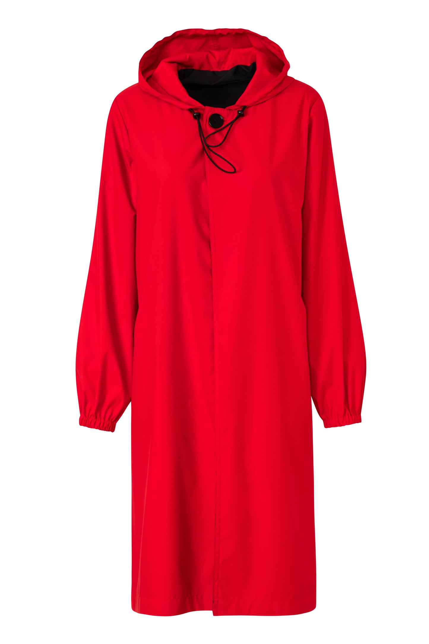 Product still of the Amelia Toro Reversible Double-Face Trench Coat in Blue/Beige on a white background